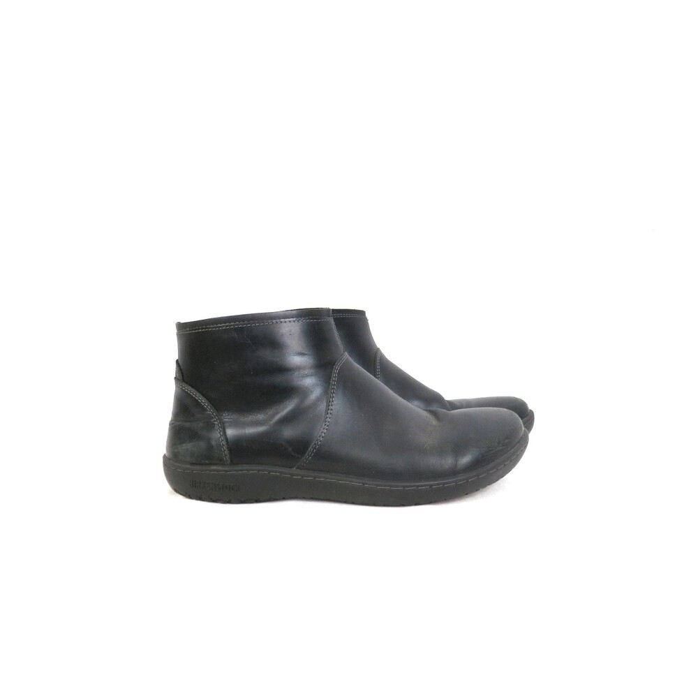 Vintage Black Leather BIRKENSTOCK ankle boots Booties Women's Shoes size 39